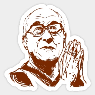 Dalai Lama XIV Praying Sticker